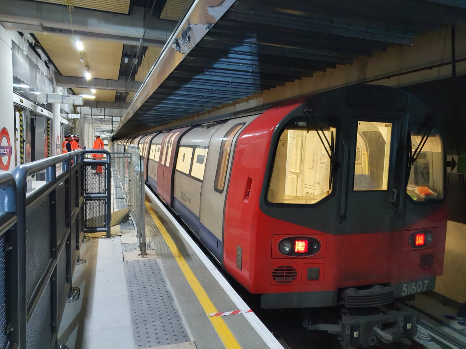 Train Testing Northern Line Extension Train Test 2 NLE 92803
